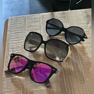Tory Burch Kate Spade and Ray Ban sunglasses combo